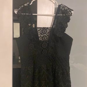 Three Floor excellent like new gorgeous black cocktail dress size 8